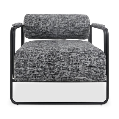 Hurricane Occasional Chair in Matte Black and Linen - Tom Collins Home