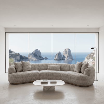 John Collins Sofa in Textured Linen - Tom Collins Home