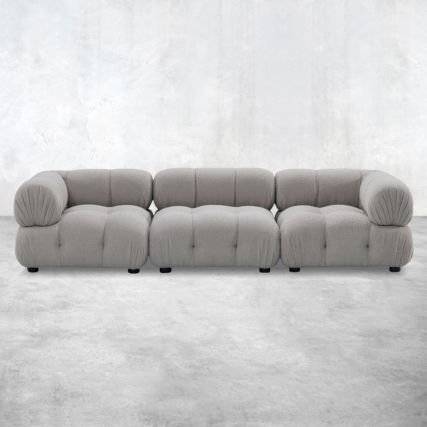 Kamikaze 3 Piece Sofa in Boucle