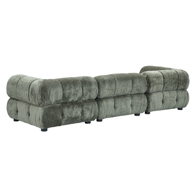 Kamikaze 3 Piece Sofa in Hammered Chenille