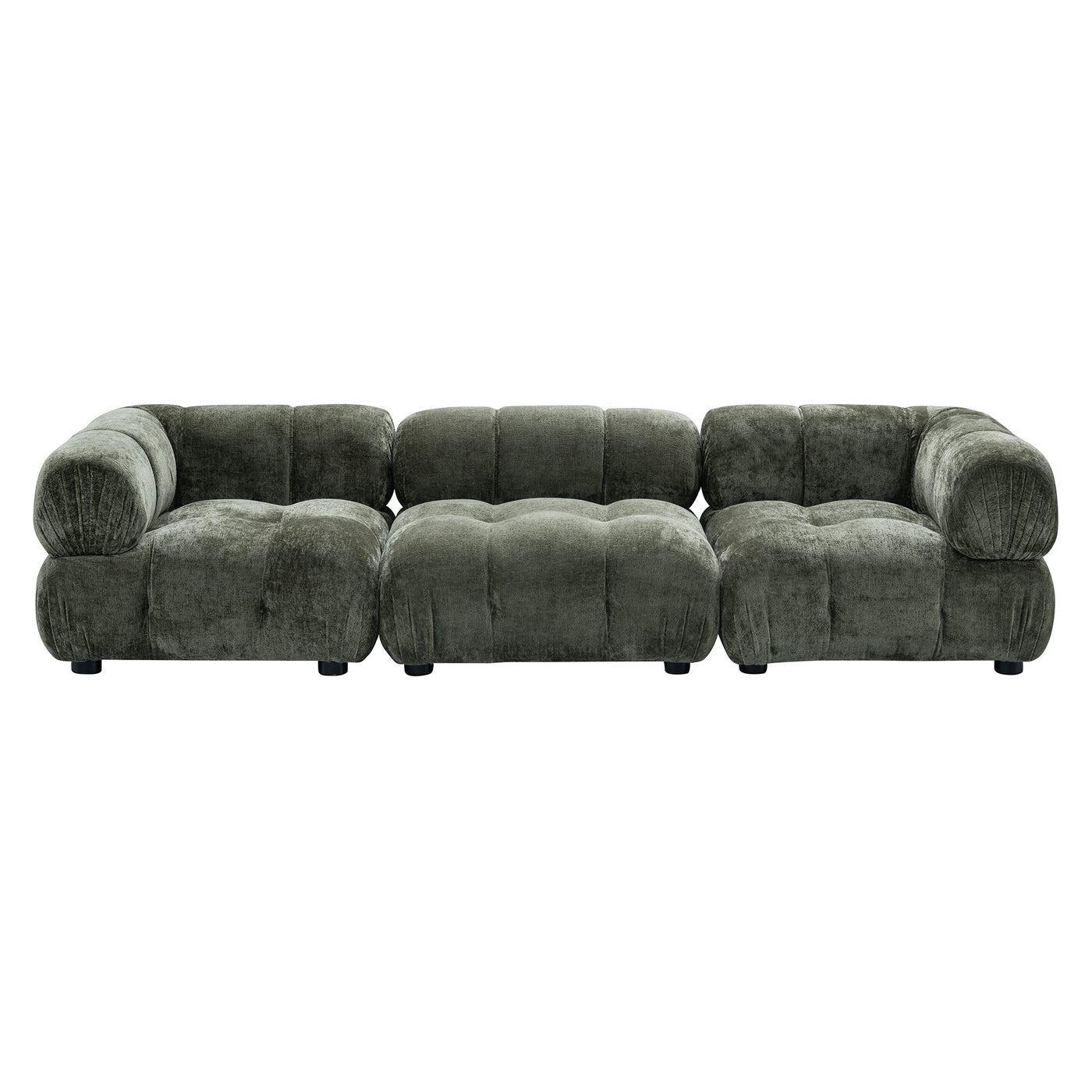 Kamikaze 3 Piece Sofa in Hammered Chenille - Tom Collins Home