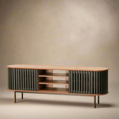 Kamikaze Media Console in Black - Tom Collins Home