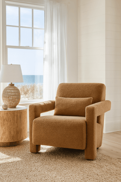 Long Island Occasional Chair in Teddy - Tom Collins Home