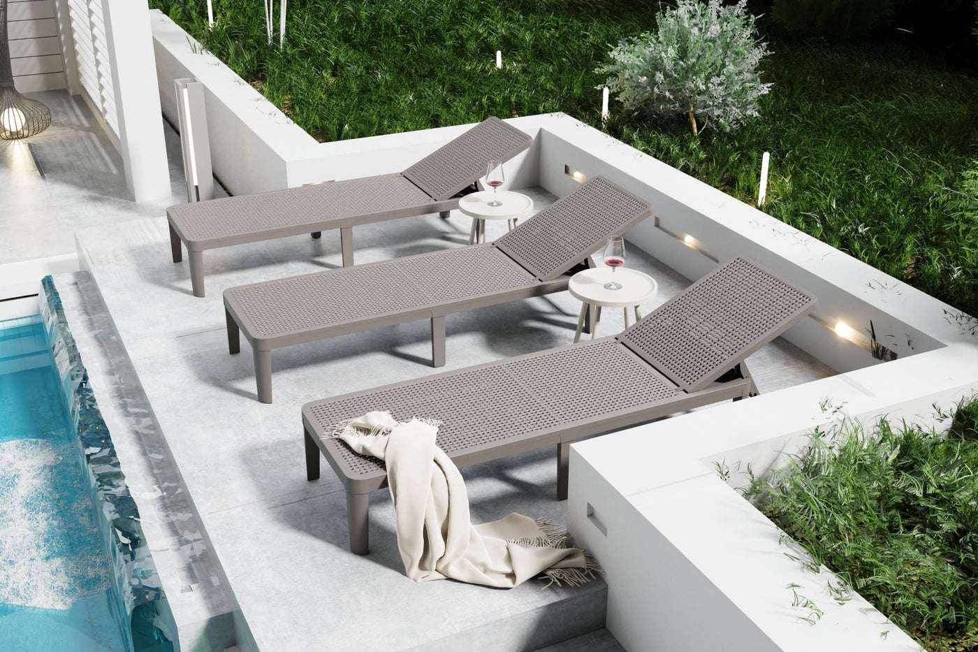 Long Island Sun Lounger Set - Tom Collins Home