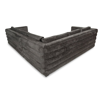 Luna Sectional in Charcoal Velour Luna Sectional - Tom Collins Home