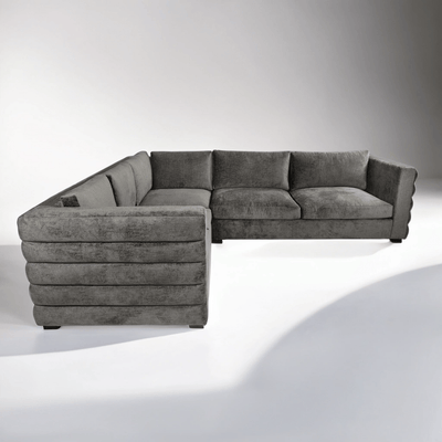 Luna Sectional in Charcoal Velour Luna Sectional - Tom Collins Home
