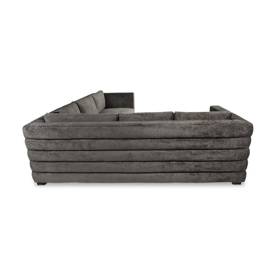 Luna Sectional in Charcoal Velour Luna Sectional - Tom Collins Home