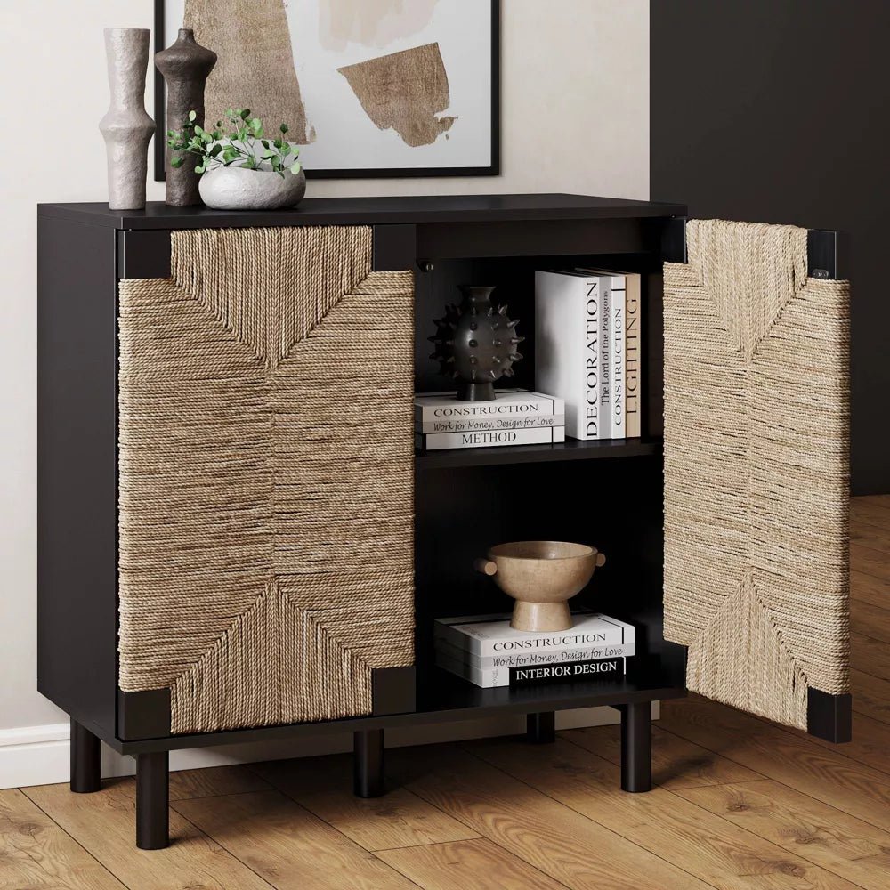 Mai Tai 2 - Door Cabinet in Black - Tom Collins Home