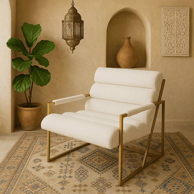 Manhattan Occasional Chair in Boucle - Tom Collins Home