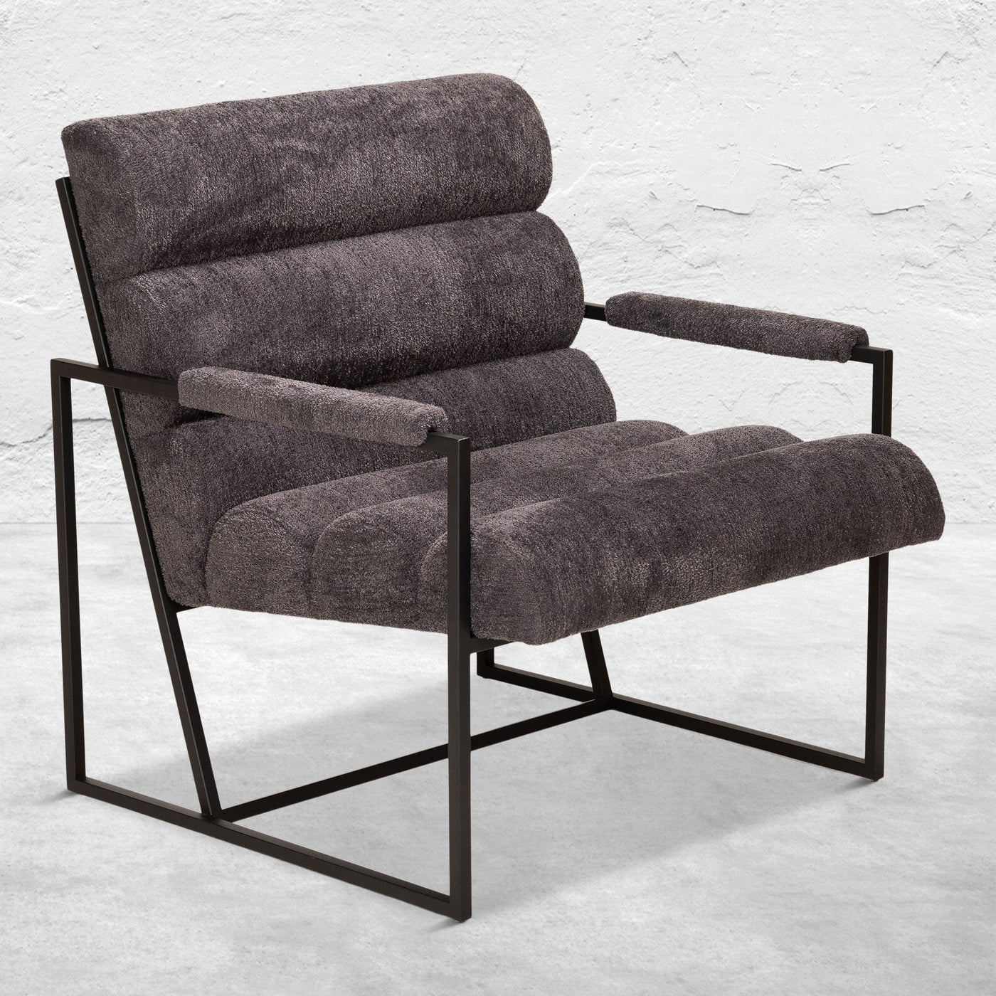 Manhattan Occasional Chair in Fuzzy Boucle - Tom Collins Home