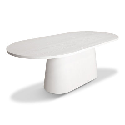 Moscow Mule Dining Table In Matte Oak White Veneer - Tom Collins Home