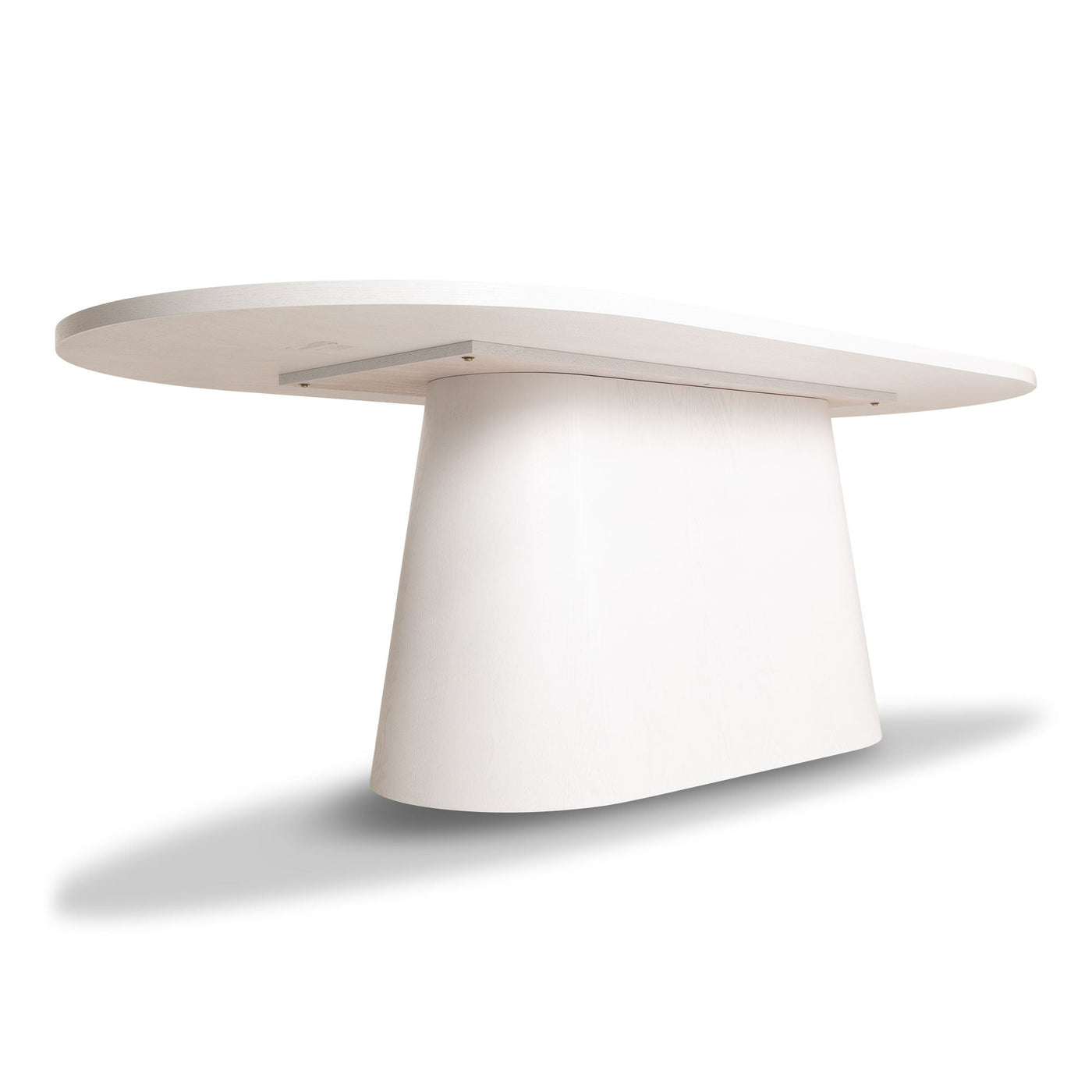 Moscow Mule Dining Table In Matte Oak White Veneer - Tom Collins Home