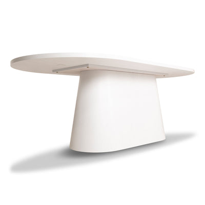 Moscow Mule Dining Table In Matte Oak White Veneer - Tom Collins Home