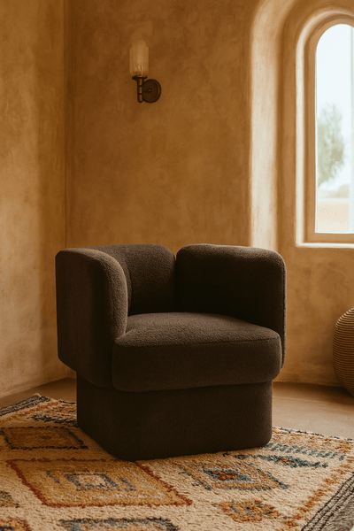 Old Fashioned Occasional Chair in Teddy - Tom Collins Home