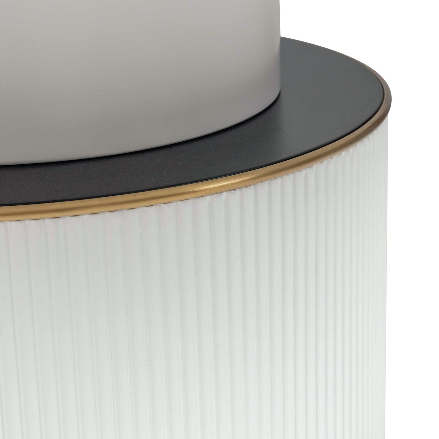 Old Jamaican Round Dining Table in Matte White - Tom Collins Home