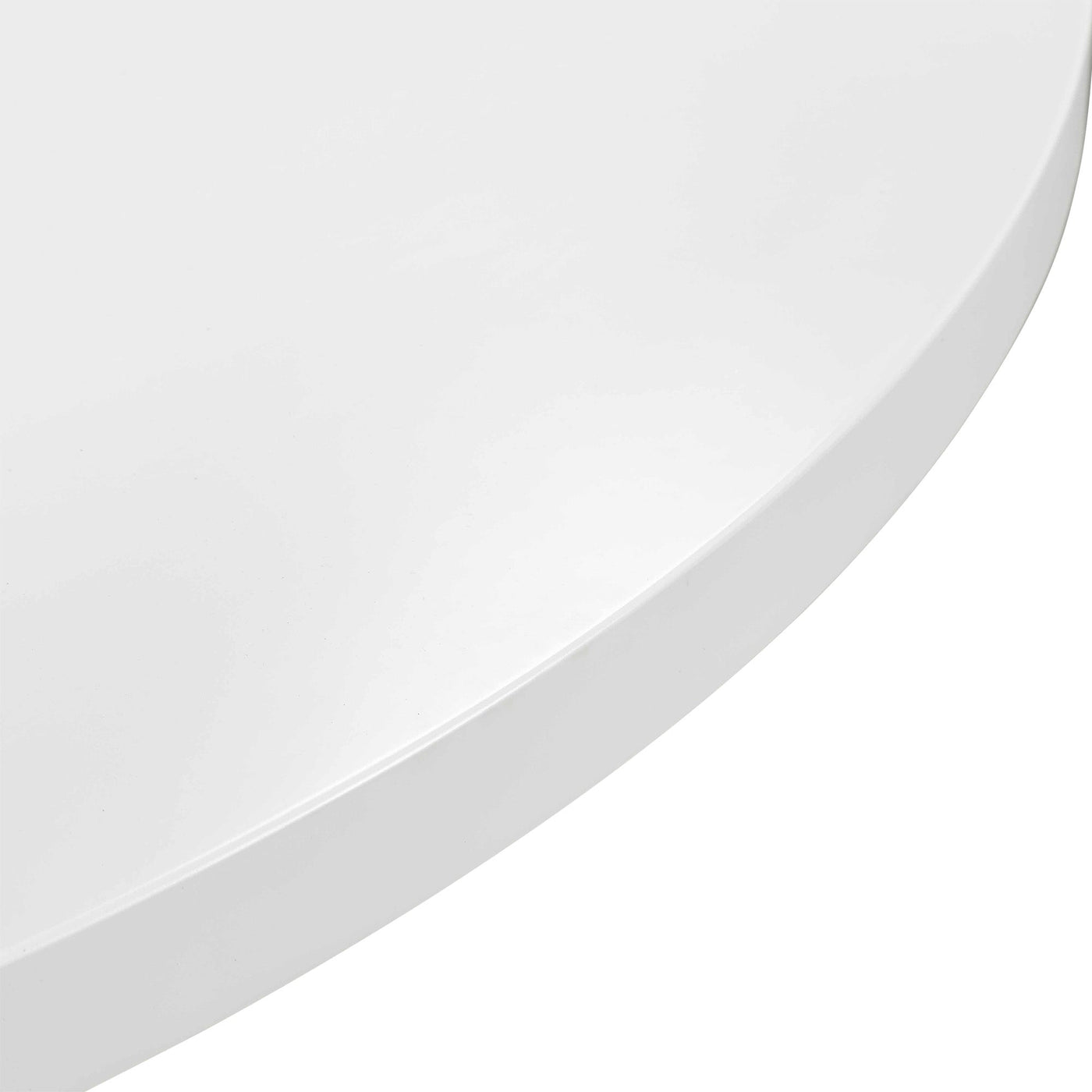 Old Jamaican Round Dining Table in Matte White - Tom Collins Home