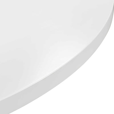 Old Jamaican Round Dining Table in Matte White - Tom Collins Home