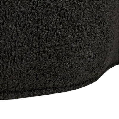 Overture Sectional in Black Faux Sheepskin - Tom Collins Home