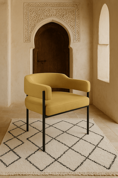 Pain Killer Dining Chair in Matte Black Frame - Tom Collins Home