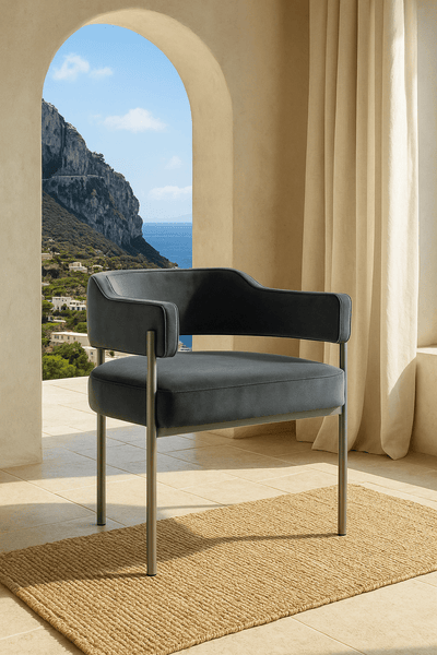 Pain Killer Dining Chair in Velvet - Tom Collins Home