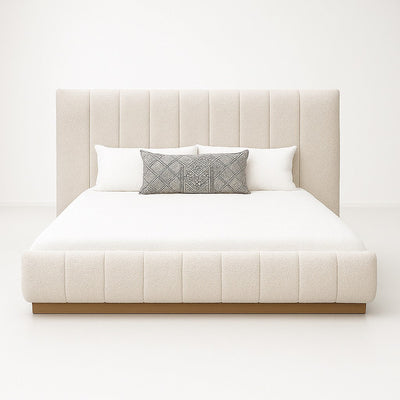 Paloma Bed in Hammered Chenille - Tom Collins Home