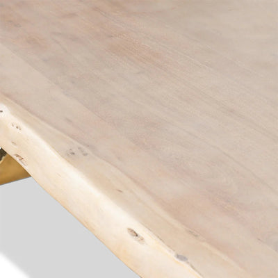 Paloma Dining Table In Bleached Accacia - Tom Collins Home