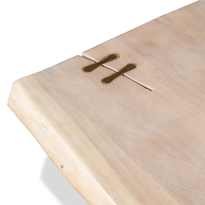 Paloma Dining Table In Bleached Accacia - Tom Collins Home
