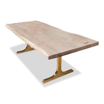 Paloma Dining Table In Bleached Accacia - Tom Collins Home