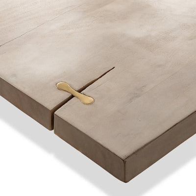 Paloma Dining Table In Bleached Accacia - Tom Collins Home