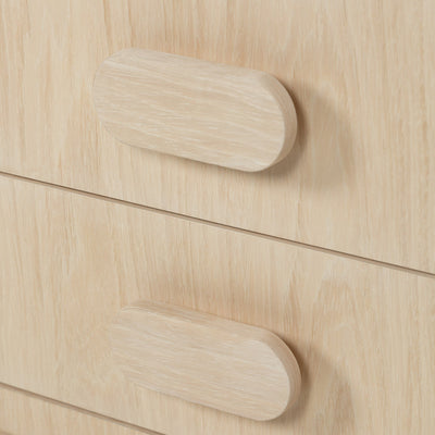 Pearl Diver Side Table in White Washed Oak - Tom Collins Home