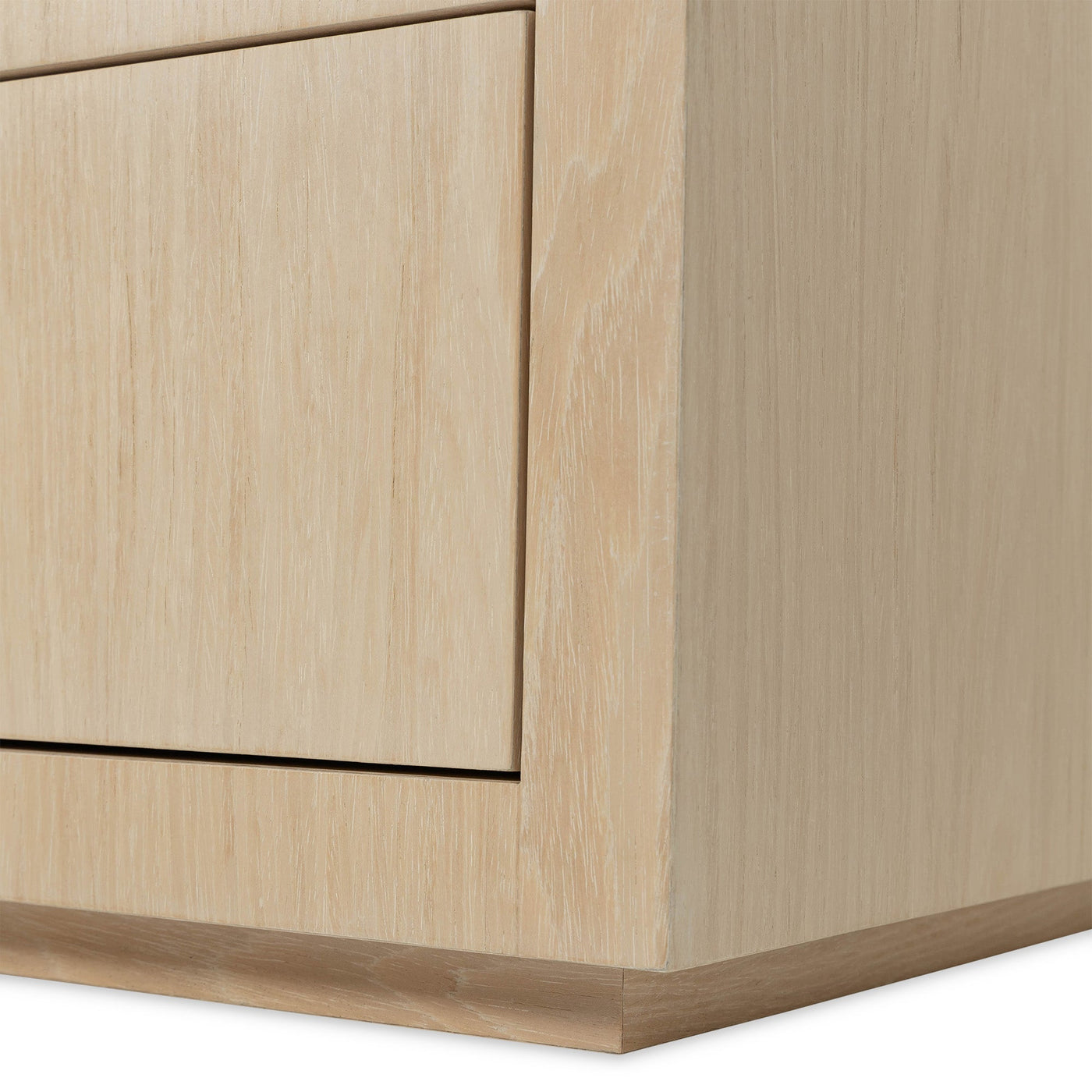 Pearl Diver Side Table in White Washed Oak - Tom Collins Home