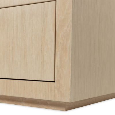 Pearl Diver Side Table in White Washed Oak - Tom Collins Home