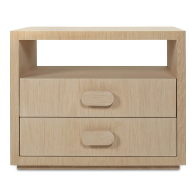 Pearl Diver Side Table in White Washed Oak - Tom Collins Home