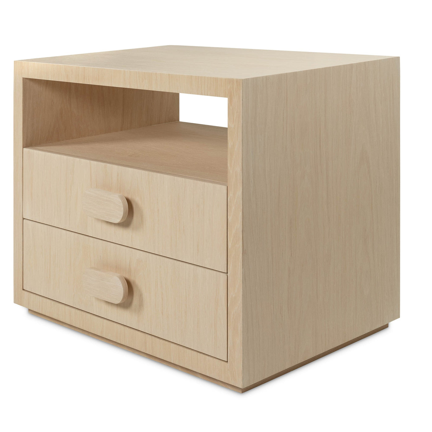 Pearl Diver Side Table in White Washed Oak - Tom Collins Home