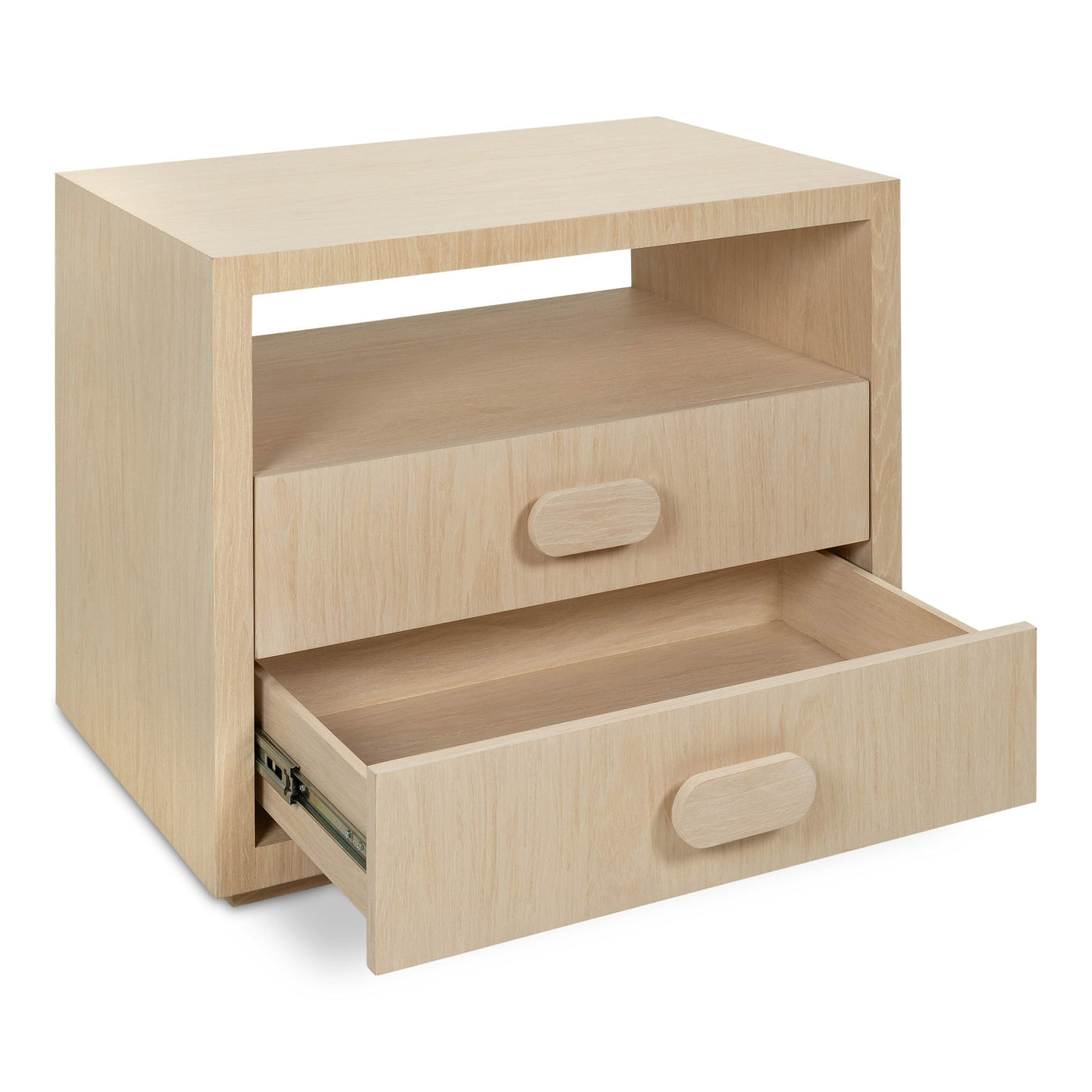 Pearl Diver Side Table in White Washed Oak - Tom Collins Home