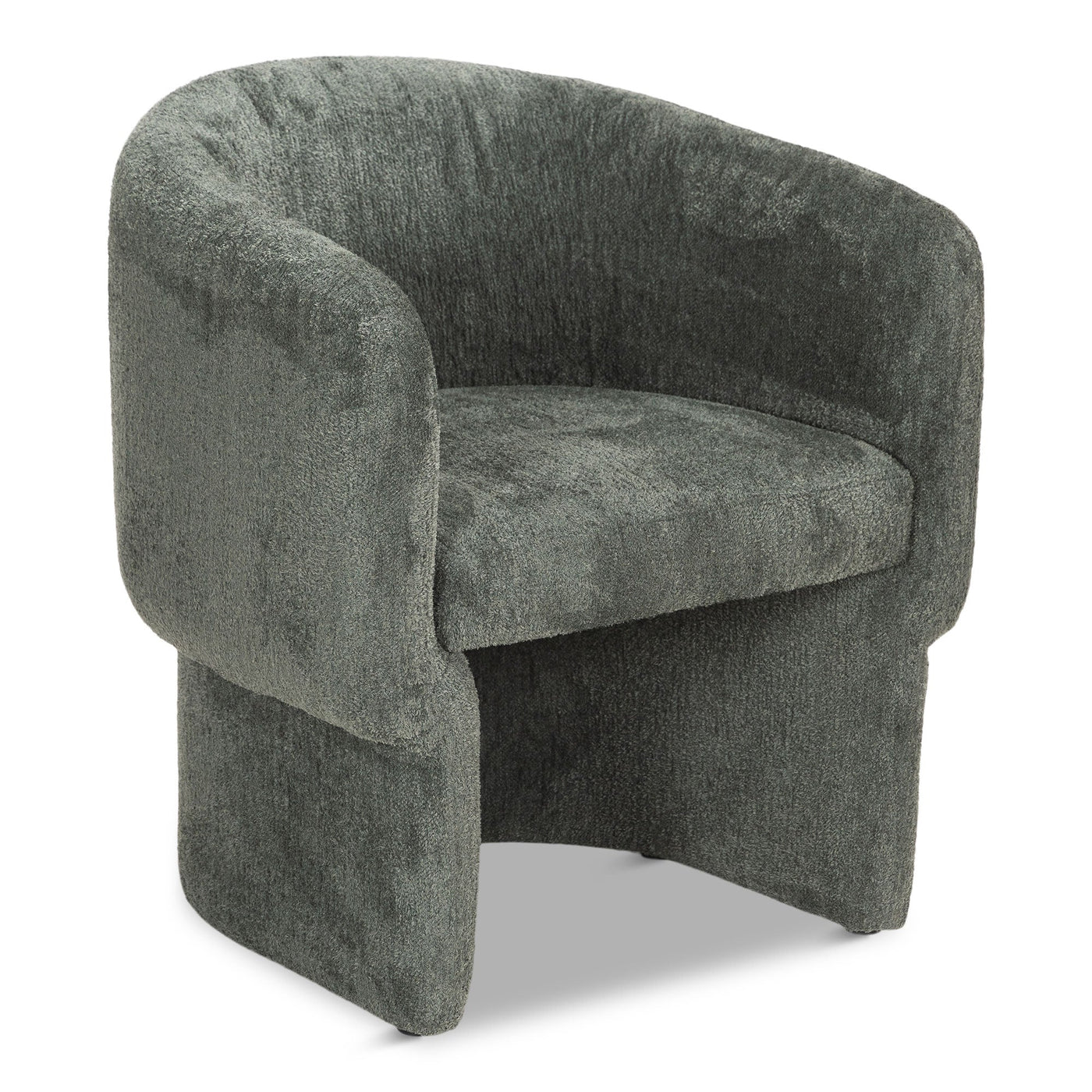 Pina Colada Dining Chair In Fuzzy Boucle Sage - Tom Collins Home