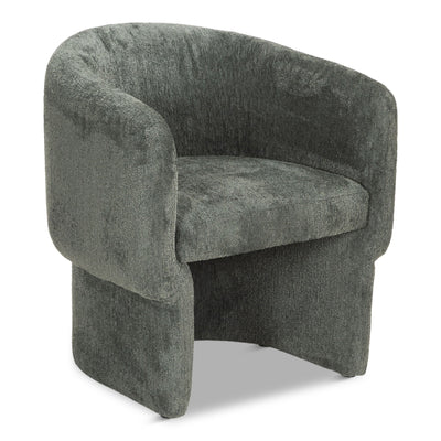 Pina Colada Dining Chair In Fuzzy Boucle Sage - Tom Collins Home