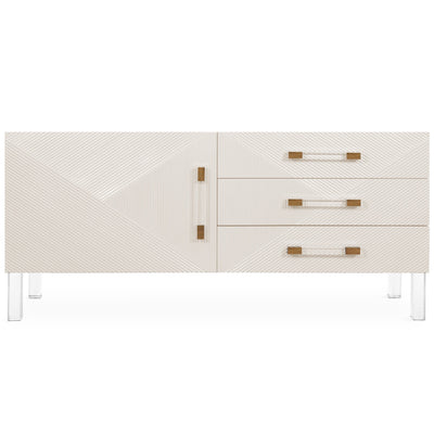 Piña colada Petite 1 Door 3 Drawer Credenza - Tom Collins Home
