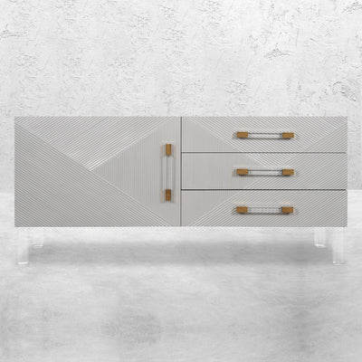 Piña colada Petite 1 Door 3 Drawer Credenza - Tom Collins Home