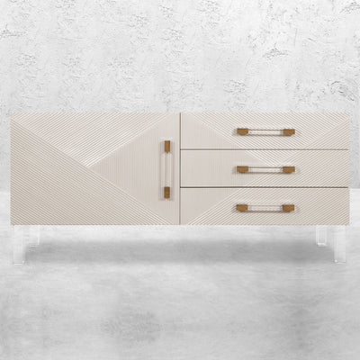 Piña colada Petite 1 Door 3 Drawer Credenza - Tom Collins Home