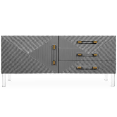 Piña colada Petite 1 Door 3 Drawer Credenza - Tom Collins Home