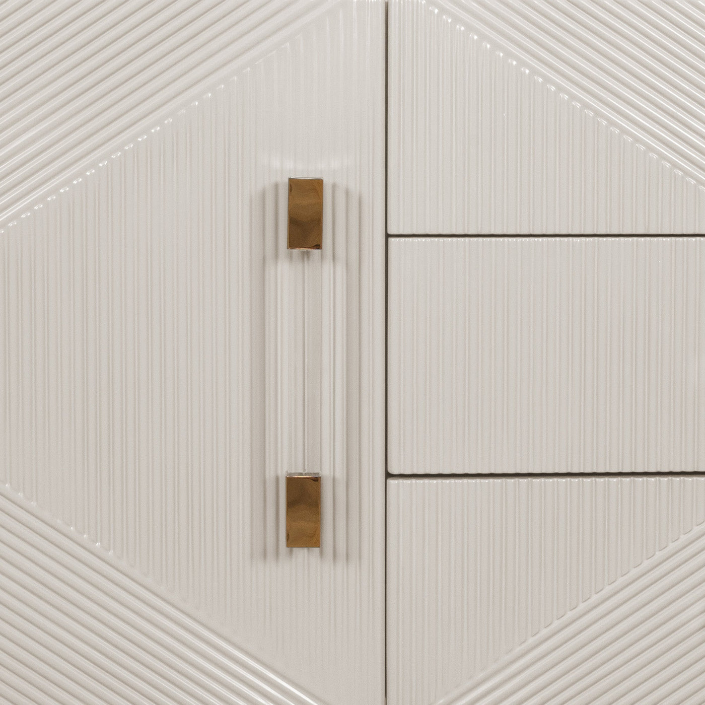Piña colada Petite 1 Door 3 Drawer Credenza - Tom Collins Home