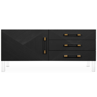 Piña colada Petite 1 Door 3 Drawer Credenza - Tom Collins Home