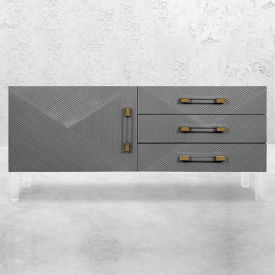 Piña colada Petite 1 Door 3 Drawer Credenza - Tom Collins Home