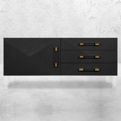 Piña colada Petite 1 Door 3 Drawer Credenza - Tom Collins Home