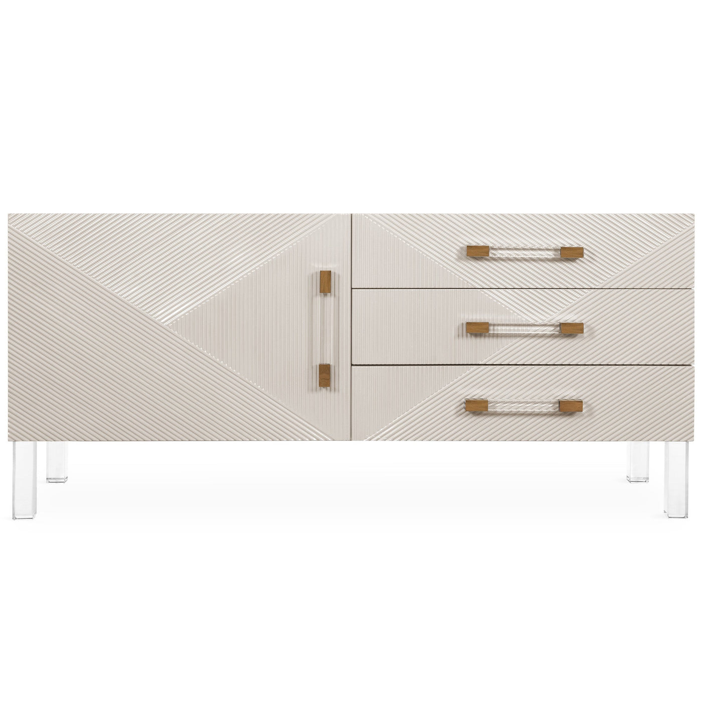Piña colada Petite 1 Door 3 Drawer Credenza - Tom Collins Home