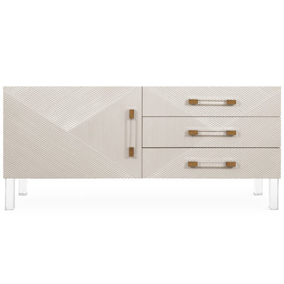 Piña colada Petite 1 Door 3 Drawer Credenza - Tom Collins Home