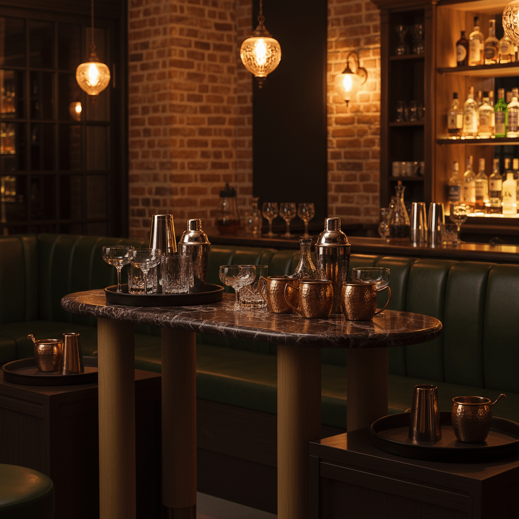 Pink Lady Bar Table - Tom Collins Home