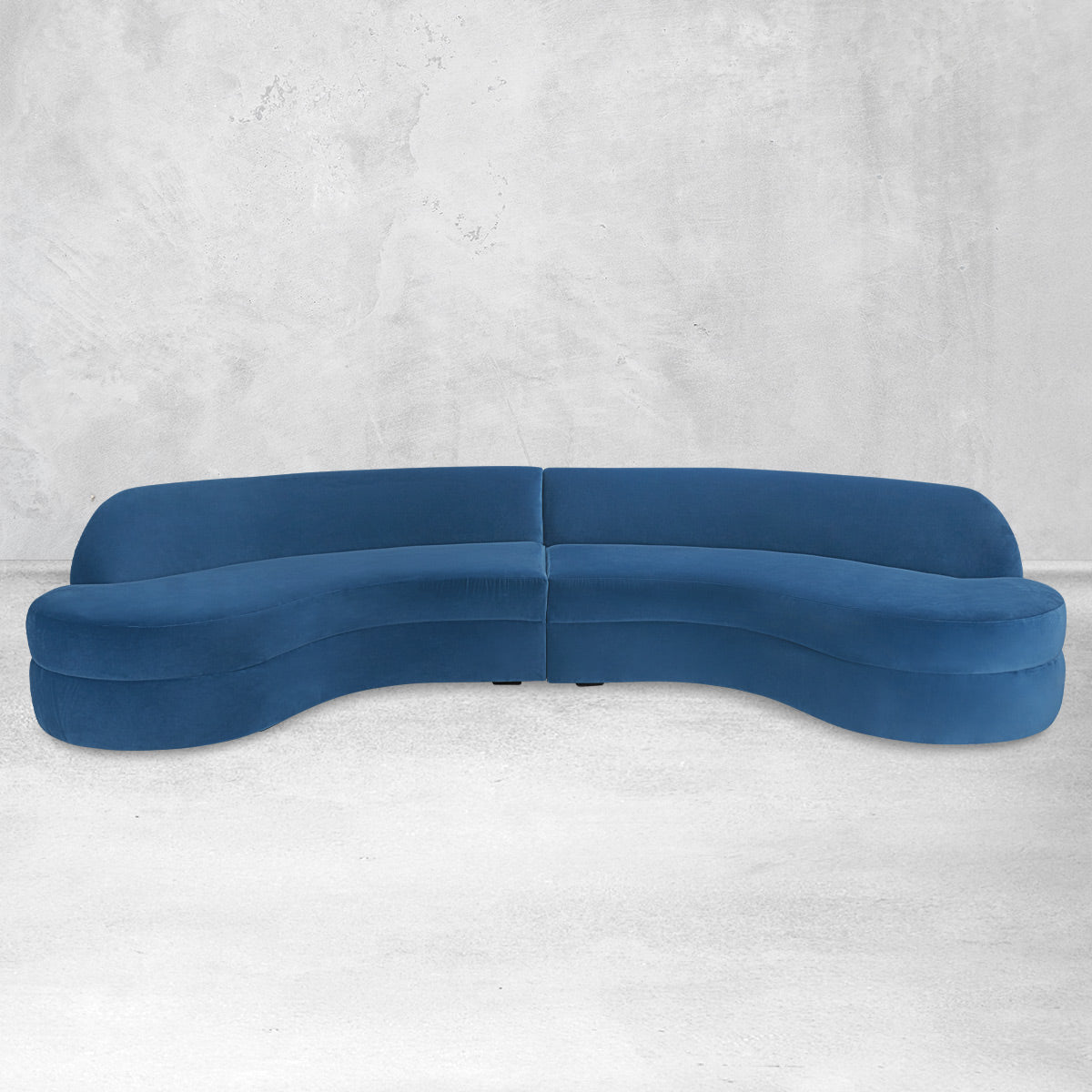 Enigma Sectional in Electric Blue Dorell Enigma Sectional