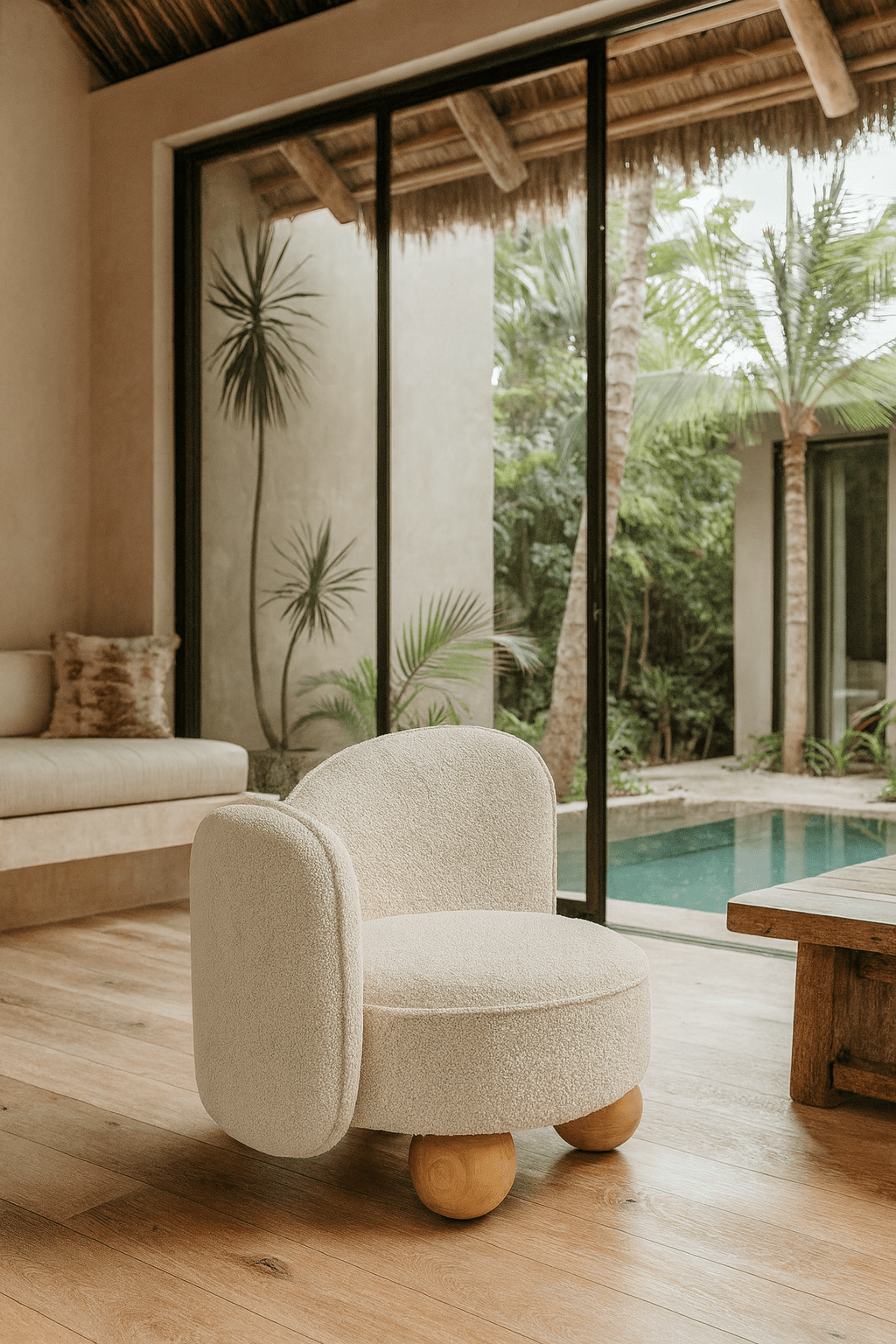 Rob Roy Occasional Chair in Boucle - Tom Collins Home